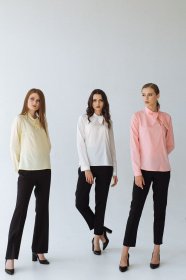 Блуза с длинным руквом VOVK модель 08201 кораловий Фото