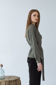 Блуза с длинным руквом VOVK модель 09334 горох Фото