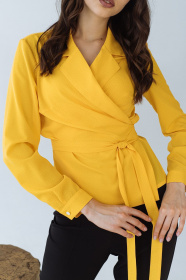 Блуза з довгим рукаом VOVK модель 09335 горох Фото