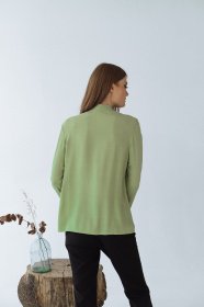 Блуза с длинным руквом VOVK модель 09381 фісташковий Фото