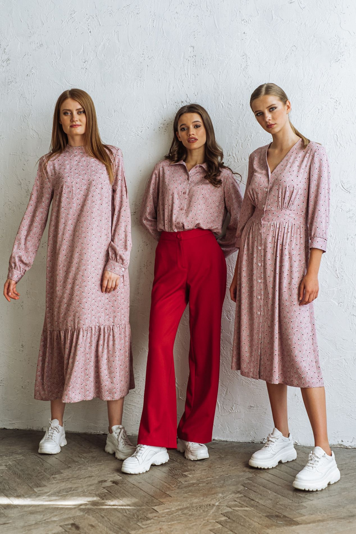 Блуза с длинным руквом VOVK модель 09686 троянди Фото