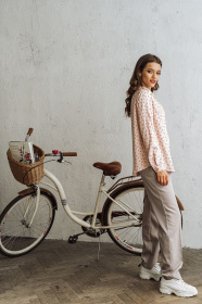 Блуза с длинным руквом VOVK модель 09687 троянди Фото