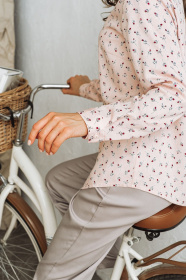 Блуза с длинным руквом VOVK модель 09687 троянди Фото