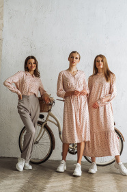 Блуза с длинным руквом VOVK модель 09687 троянди Фото