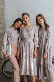 Блуза с длинным руквом VOVK модель 09688 сірий Фото