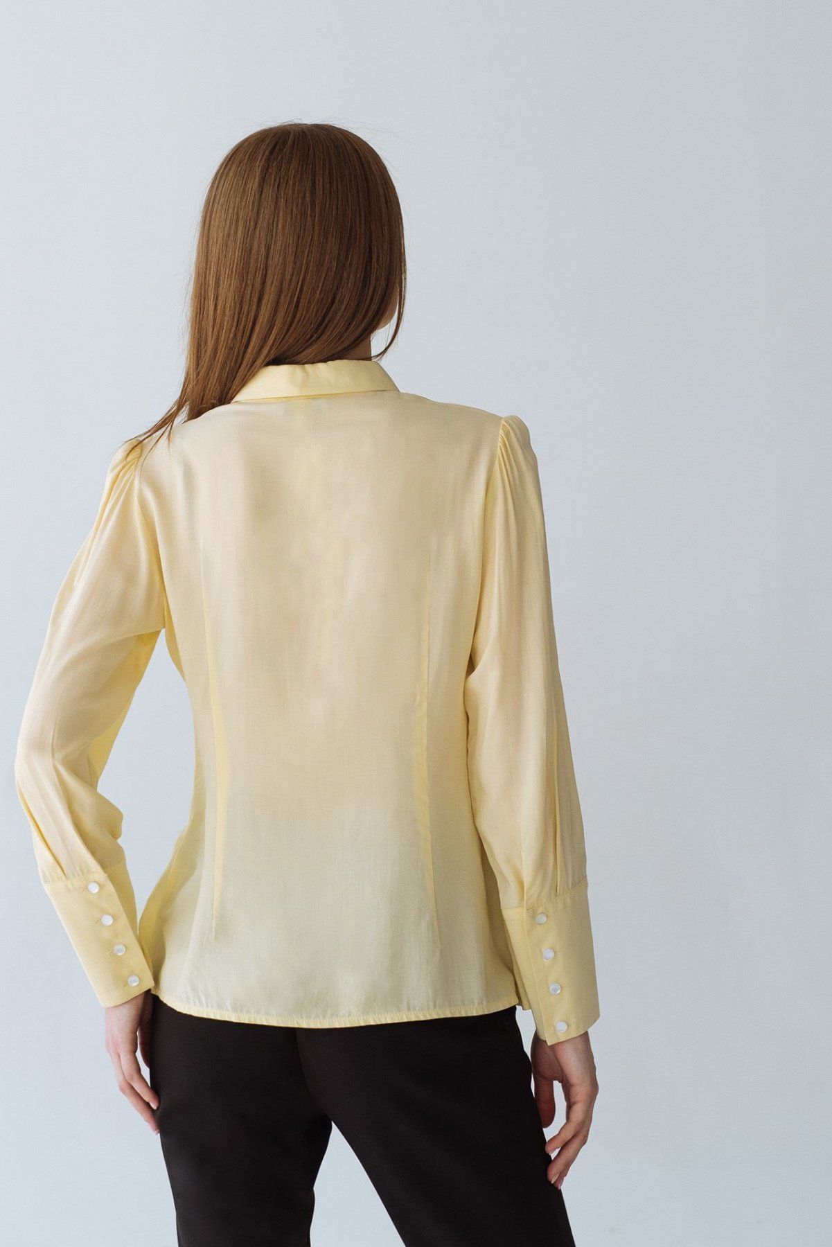 Блуза с длинным руквом VOVK модель 07426 лимонний Фото