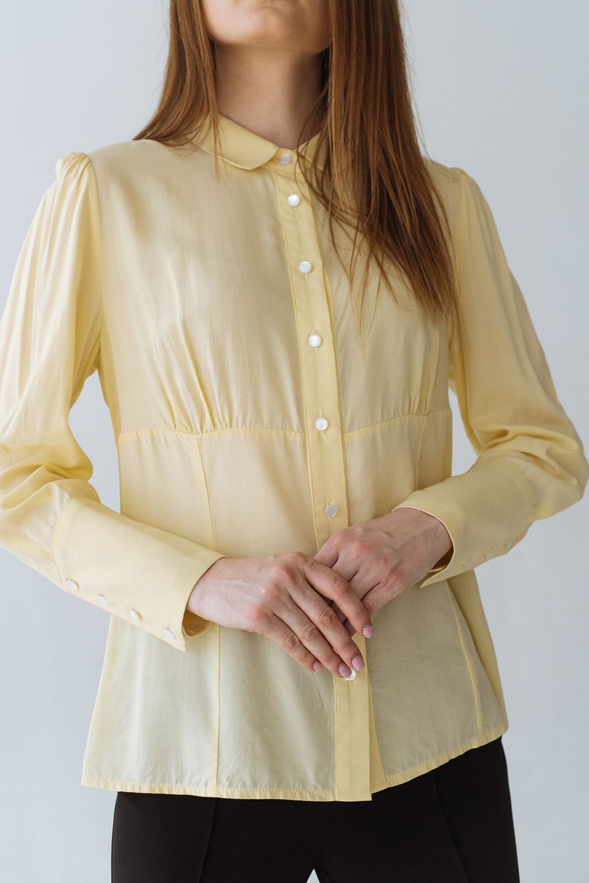 Блуза с длинным руквом VOVK модель 07426 лимонний Фото