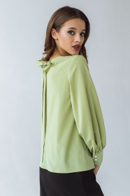 Блуза с длинным руквом VOVK модель 08654 фісташковий Фото