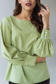 Блуза с длинным руквом VOVK модель 08654 фісташковий Фото