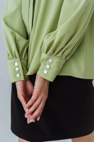 Блуза с длинным руквом VOVK модель 08654 фісташковий Фото