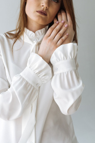 Блуза с длинным руквом VOVK модель 09308 молочний Фото