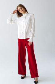 Блуза с длинным руквом VOVK модель 09308 молочний Фото