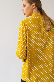 Блуза с длинным руквом VOVK модель 09586 горох Фото
