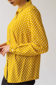 Блуза с длинным руквом VOVK модель 09586 горох Фото