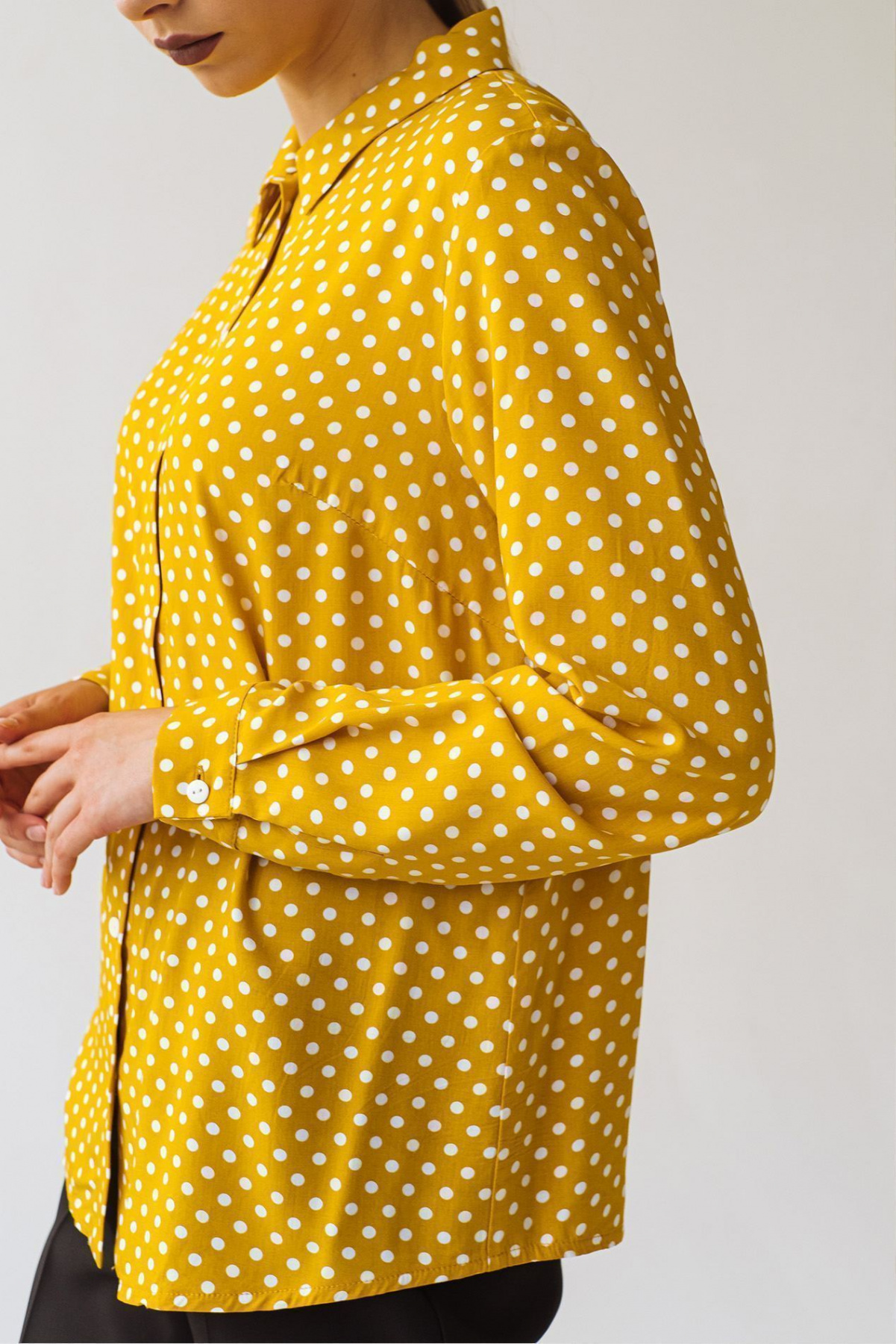 Блуза з довгим рукаом VOVK модель 09586 горох Фото