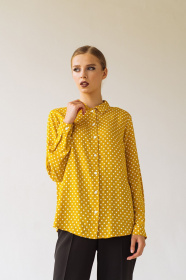 Блуза з довгим рукаом VOVK модель 09586 горох Фото