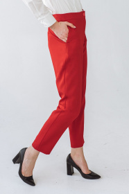 Штани повсякденні VOVK модель 09651 червоний Фото