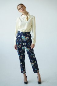 Повседневные штаны VOVK модель 09436 квіти Фото