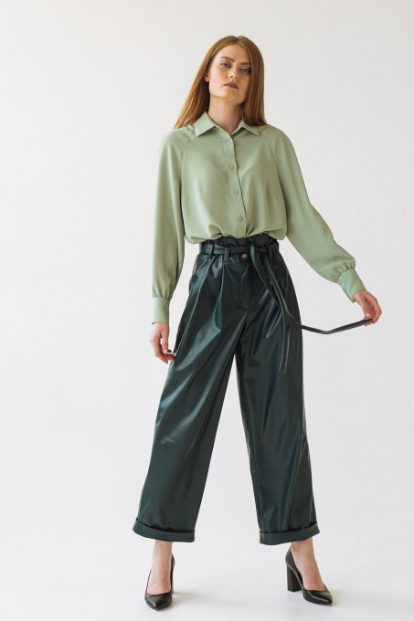 Брюки повседневные VOVK модель 07734 смарагдовий Фото