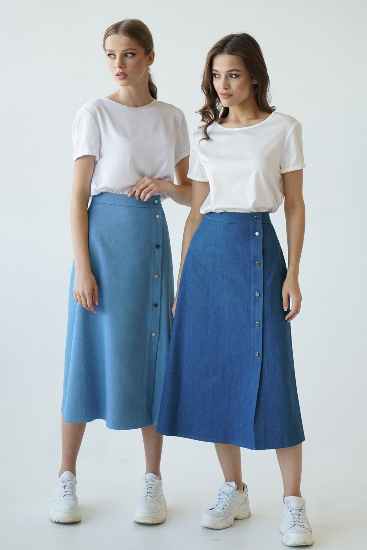 Юбки VOVK модель 09742 небесний Юбки VOVK модель 09742 небесний Фото