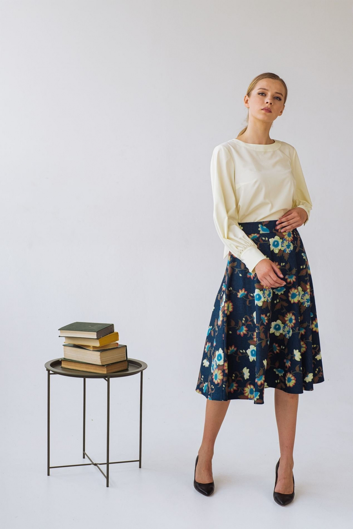 Юбки VOVK модель 09437 квіти Фото