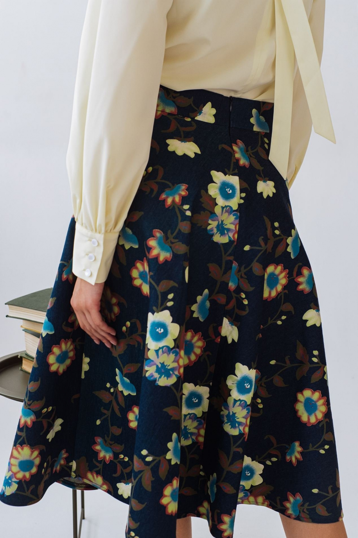 Юбки VOVK модель 09437 квіти Фото