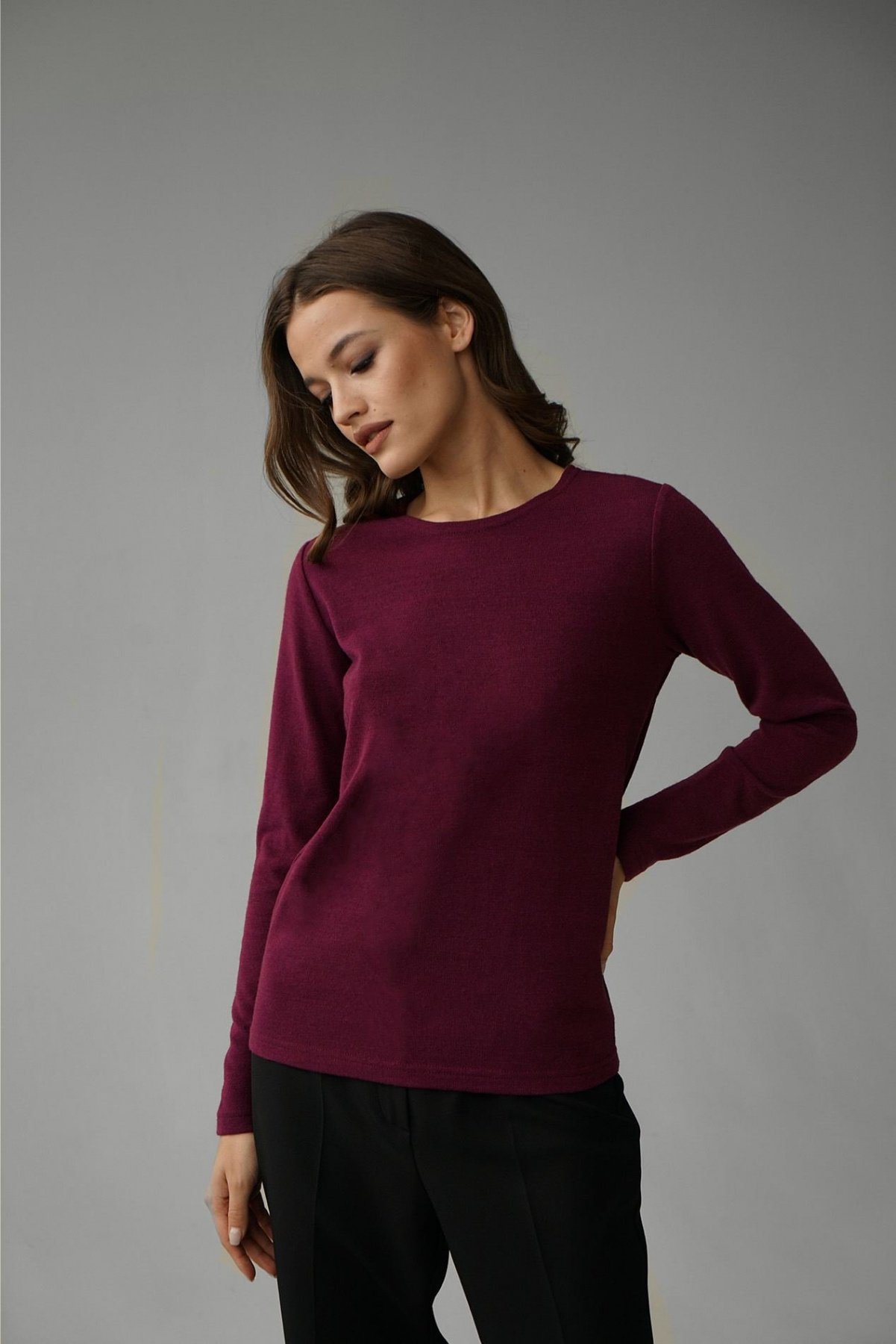 Джемпер VOVK модель 07759 ягідний Фото