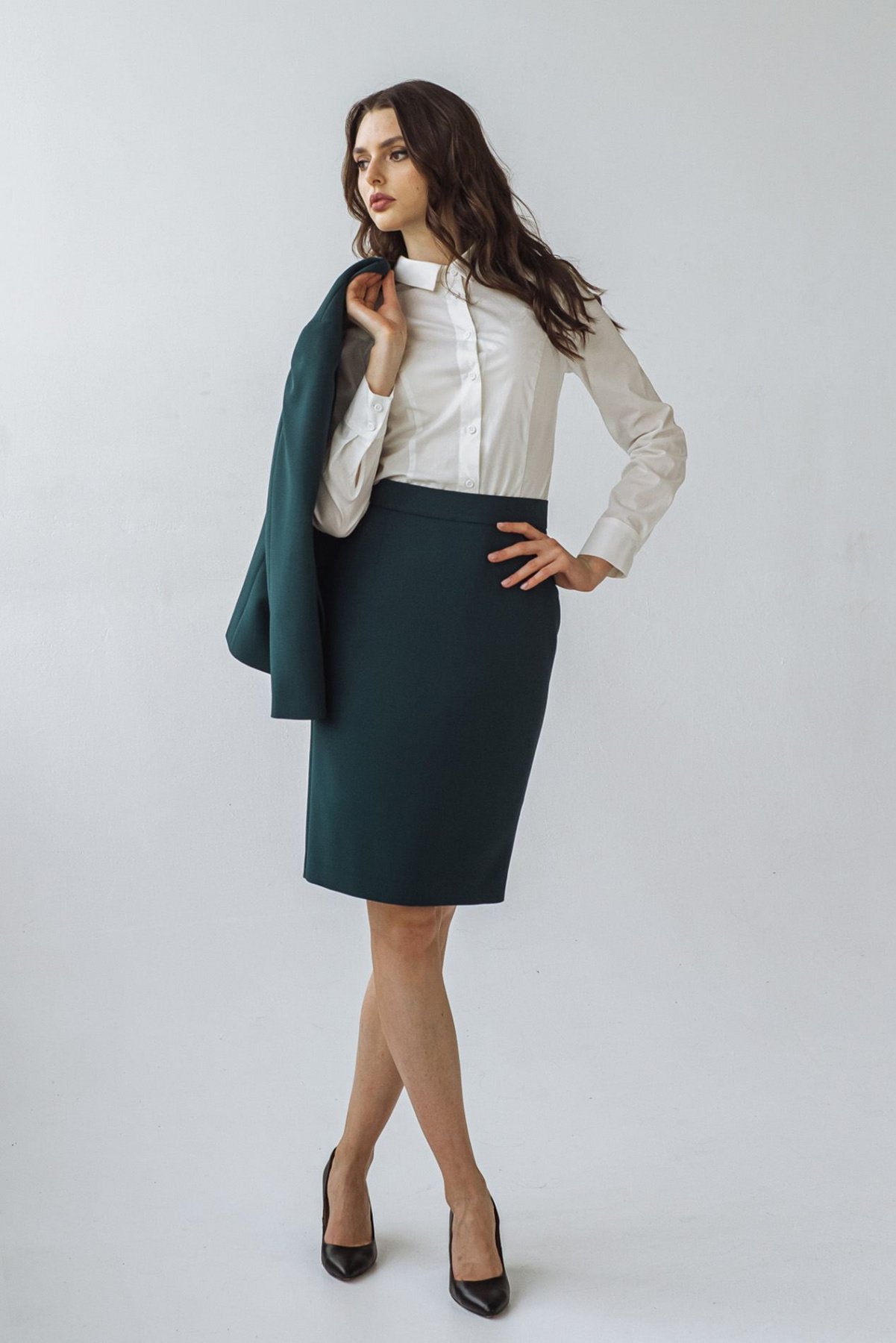 Костюмы VOVK модель 09519 смарагдовий Костюмы VOVK модель 09519 смарагдовий Фото