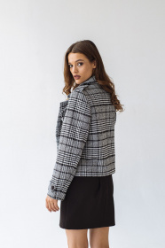 Демісезонна куртка VOVK модель 09397 клітинка Фото