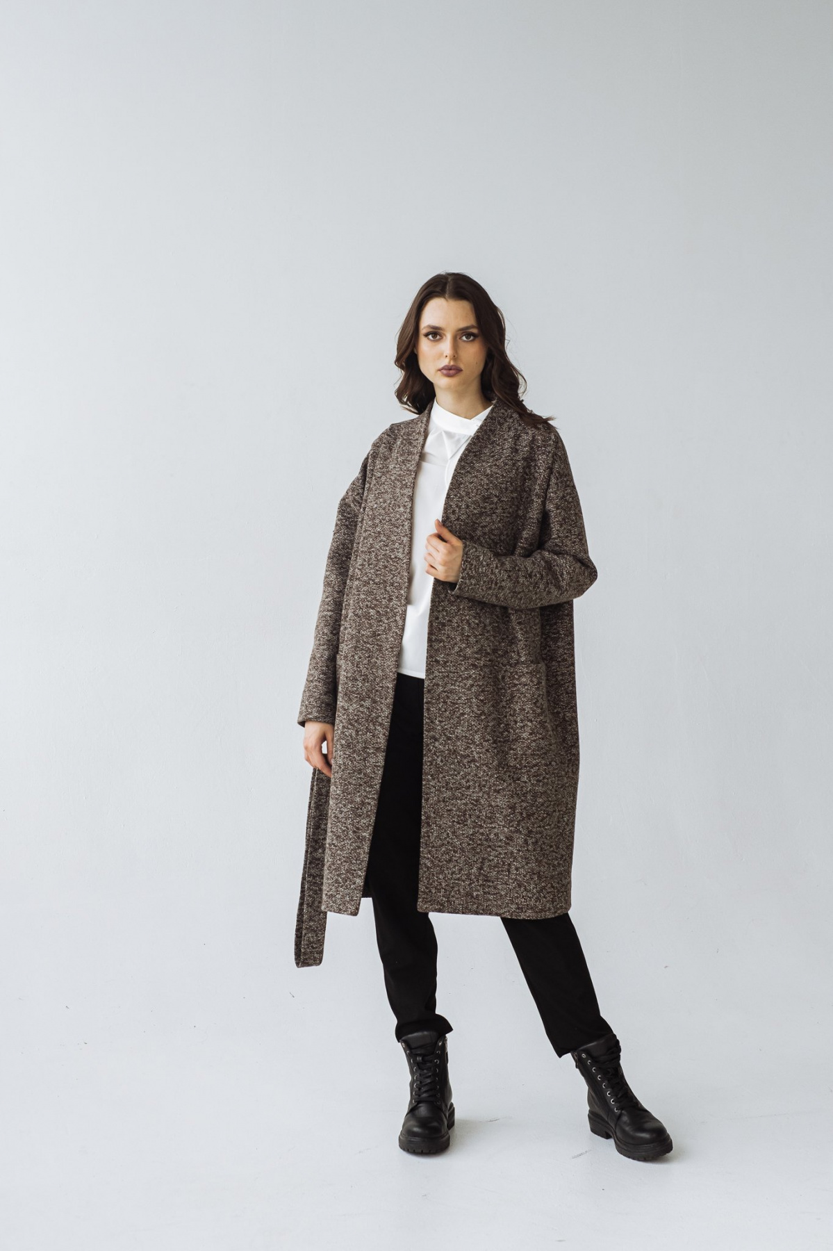 Пальто VOVK модель 09315 меланж Фото