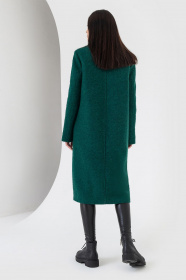 Пальто VOVK модель 07121 смарагдовий Фото