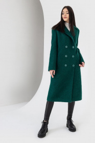 Пальто VOVK модель 07121 смарагдовий Фото