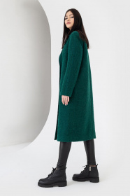 Пальто VOVK модель 07121 смарагдовий Фото