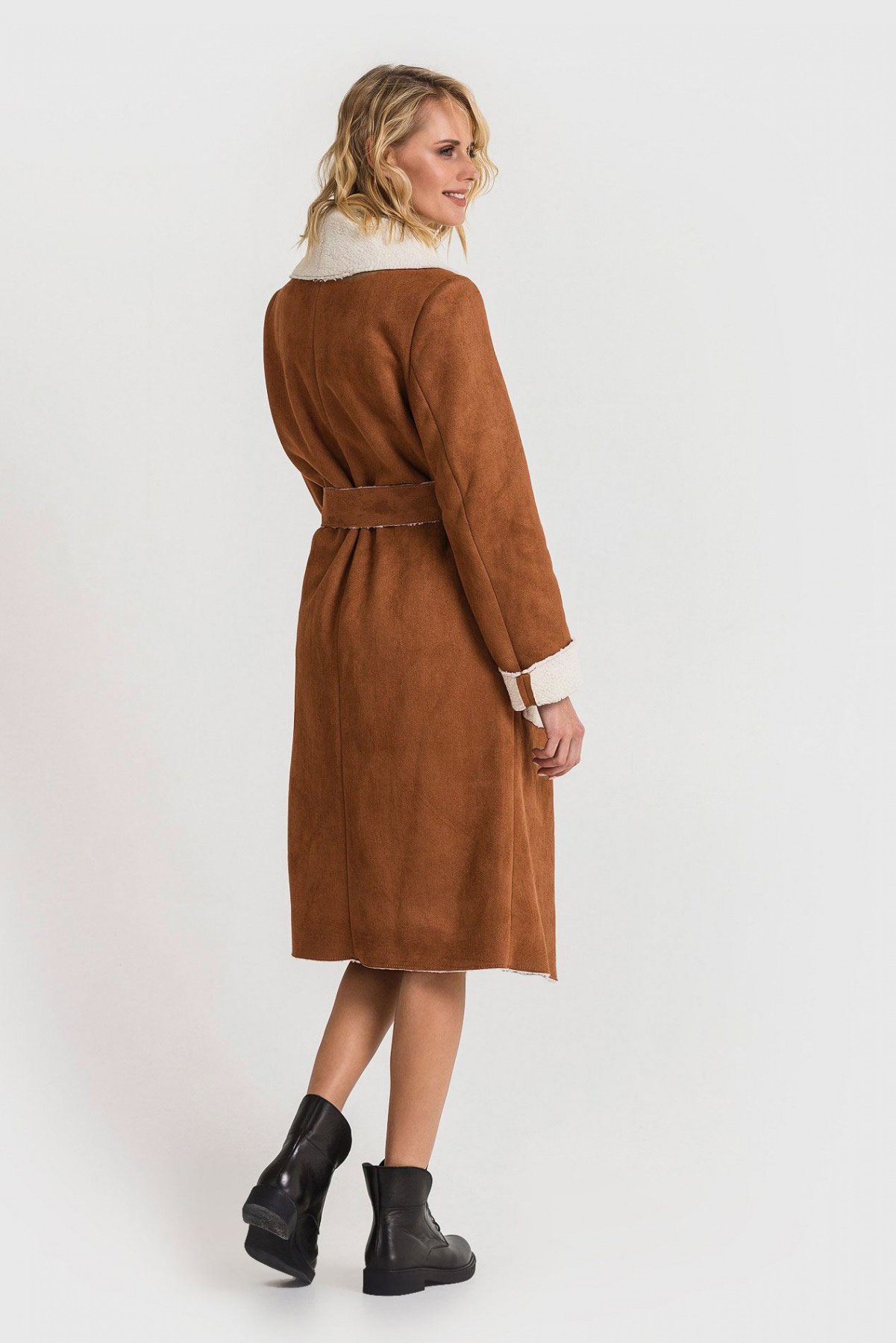 Пальто VOVK модель 04934 коричневий Фото