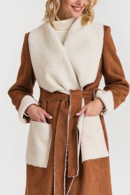 Пальто VOVK модель 04934 коричневий Фото