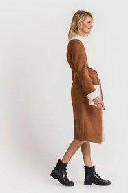 Пальто VOVK модель 04934 коричневий Фото