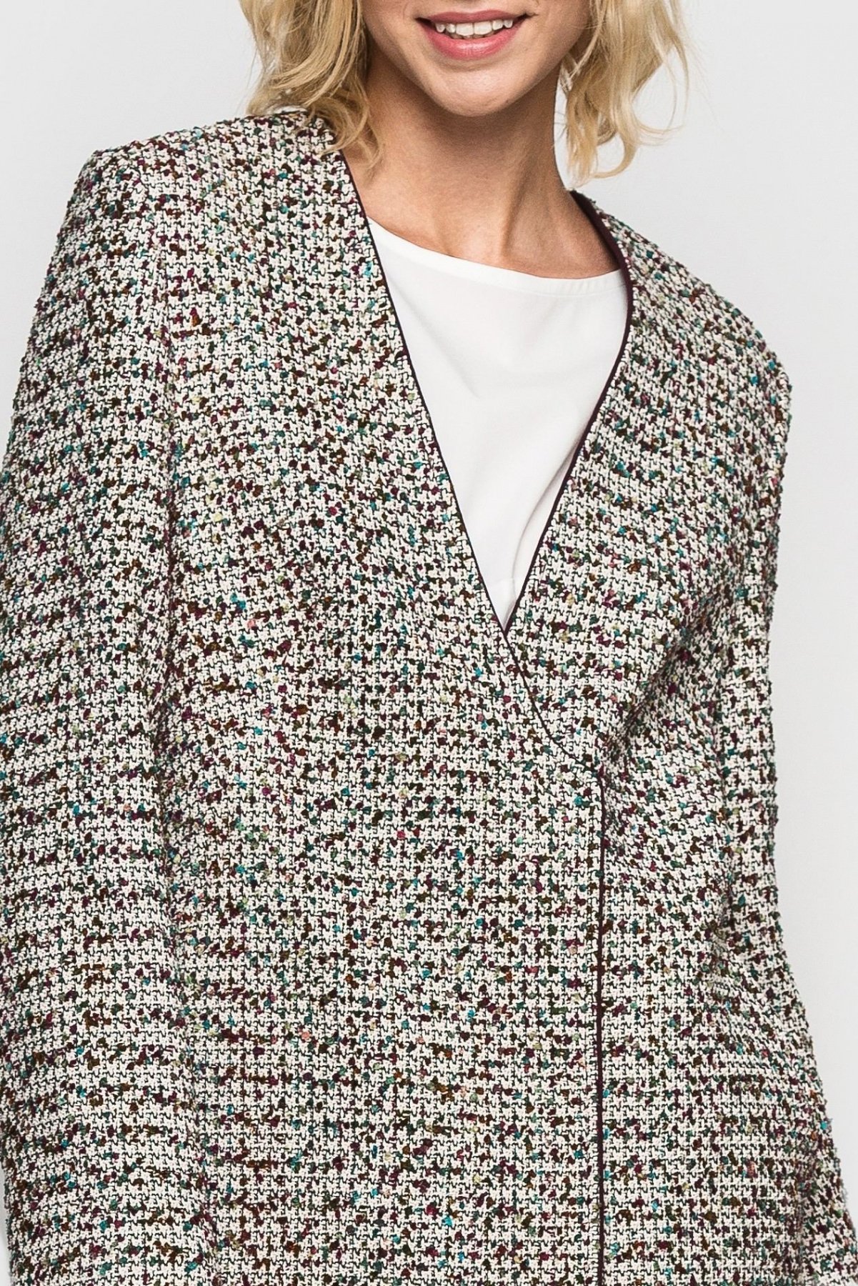 Пальто VOVK модель 02621 молочний Фото