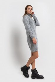 Платья VOVK модель 07255 сірий Фото