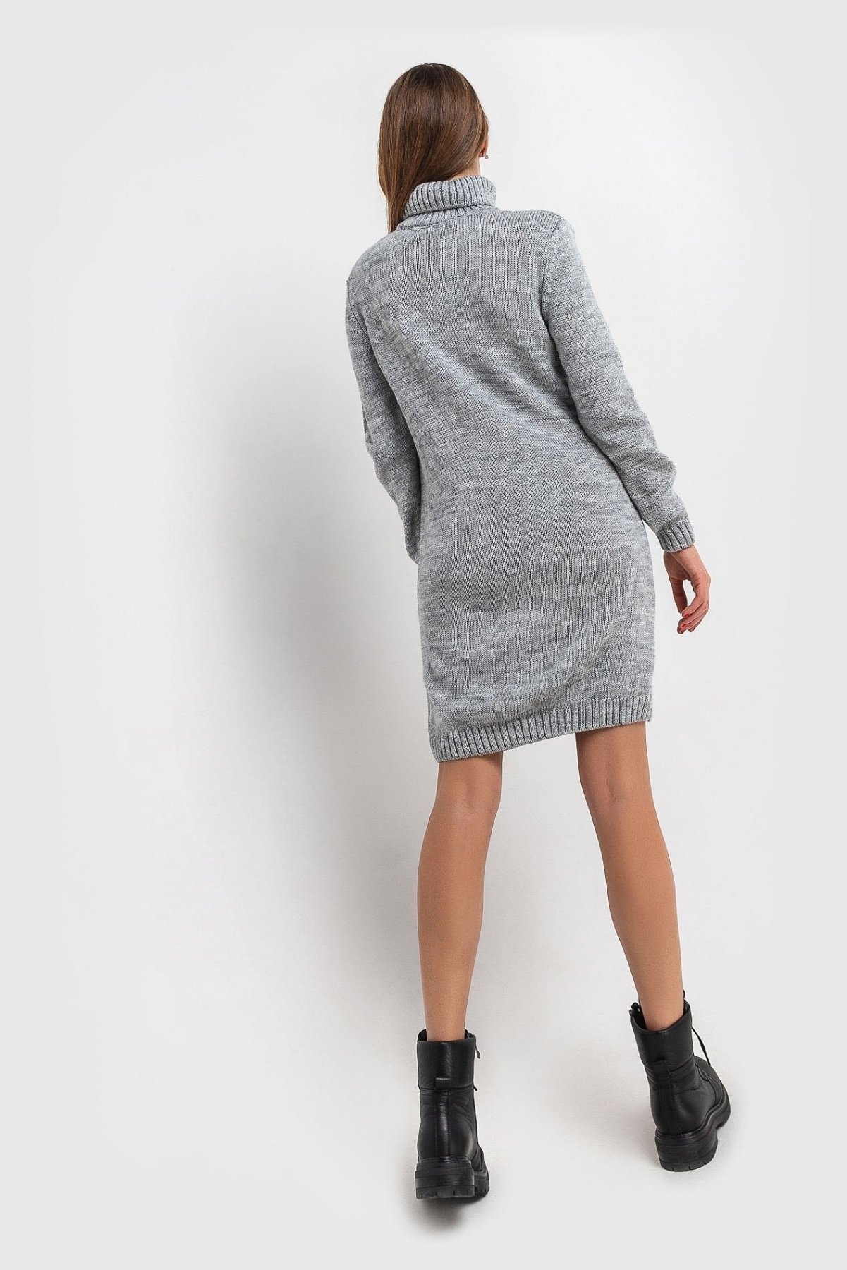 Платья VOVK модель 07255 сірий Фото
