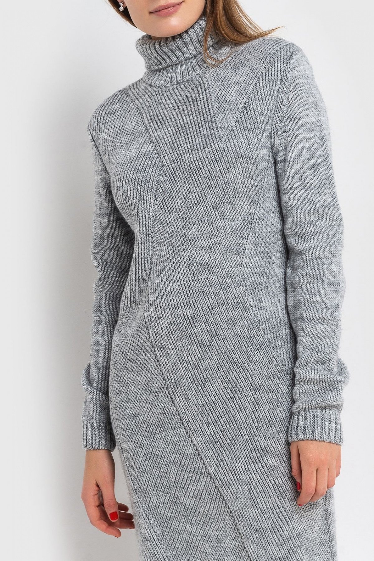 Платья VOVK модель 07255 сірий Фото