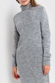 Платья VOVK модель 07255 сірий Фото