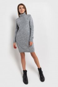 Платья VOVK модель 07255 сірий Фото