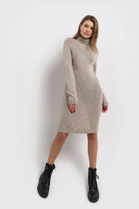 Платья VOVK модель 07257 пісочний Фото