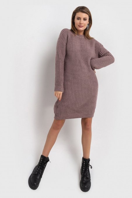 Платья VOVK модель 07258 фрезовий Фото