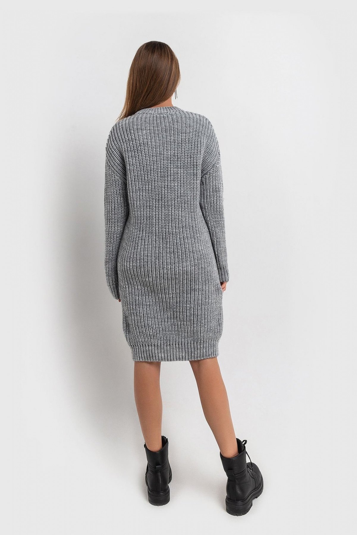 Платья VOVK модель 07259 сірий Фото