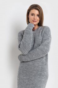 Платья VOVK модель 07259 сірий Фото