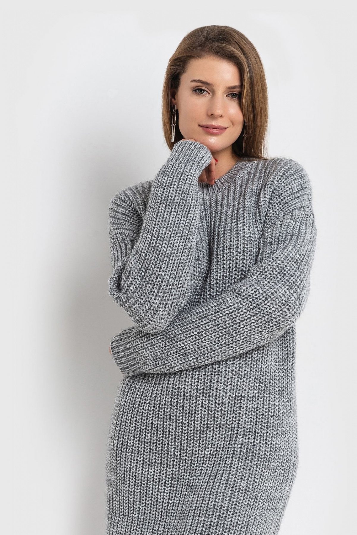 Платья VOVK модель 07259 сірий Фото