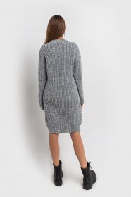 Платья VOVK модель 07259 сірий Фото
