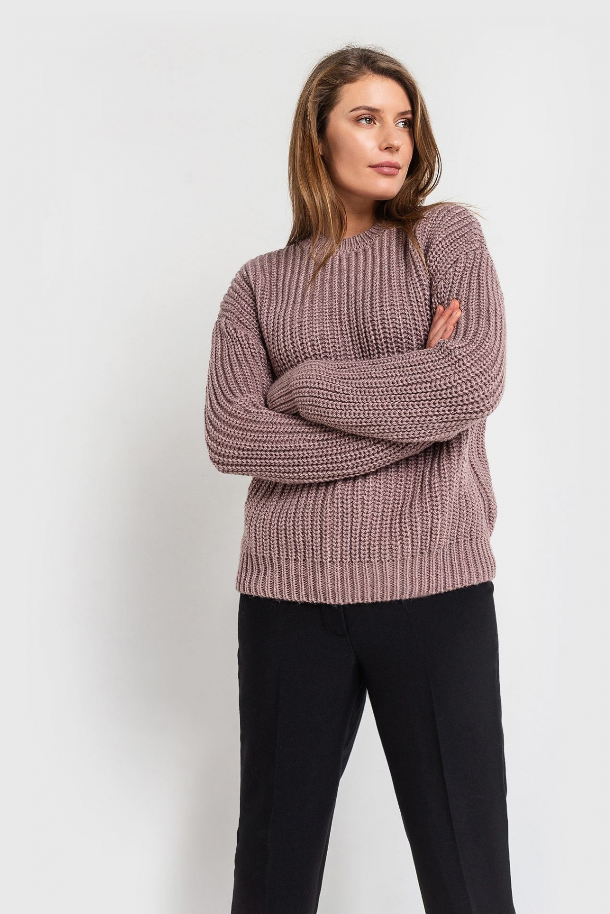 Джемпер VOVK модель 07261 фрезовий Фото