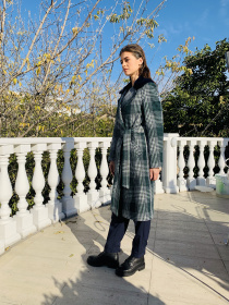 Пальто VOVK модель 06700 клітинка Фото